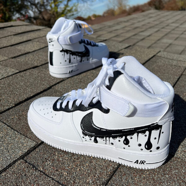 BLACK DRIP CUSTOM AIR FORCE 1 MID - Image 5