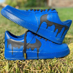 BLUE BLACK CUSTOM AIR FORCE 1
