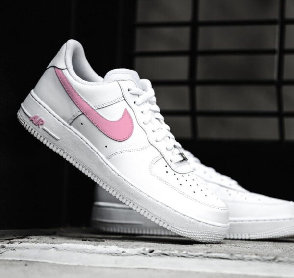 PINK SWOOSH CUSTOM AIR FORCE 1