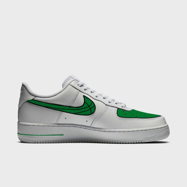 BLUE GREEN SWOOSH CUSTOM AIR FORCE 1 - Image 6