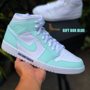 BLUE CUSTOM AIR JORDAN 1