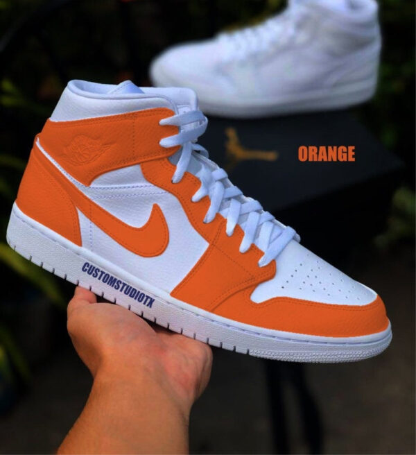 ORANGE CUSTOM AIR JORDAN 1