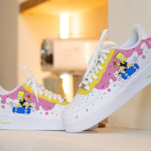 SIMPSON PINK YELLOW CUSTOM AIR FORCE 1