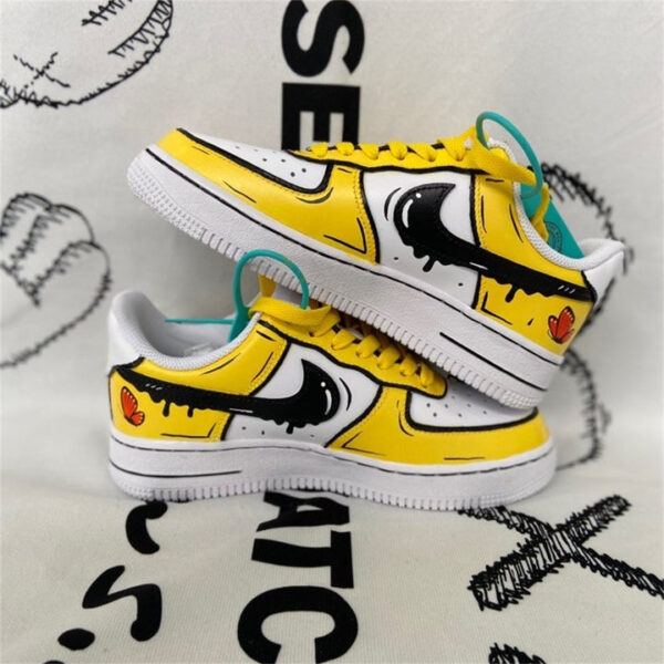 YELLOW BLACK PIKACHU CUSTOM AIR FORCE 1 - Image 6