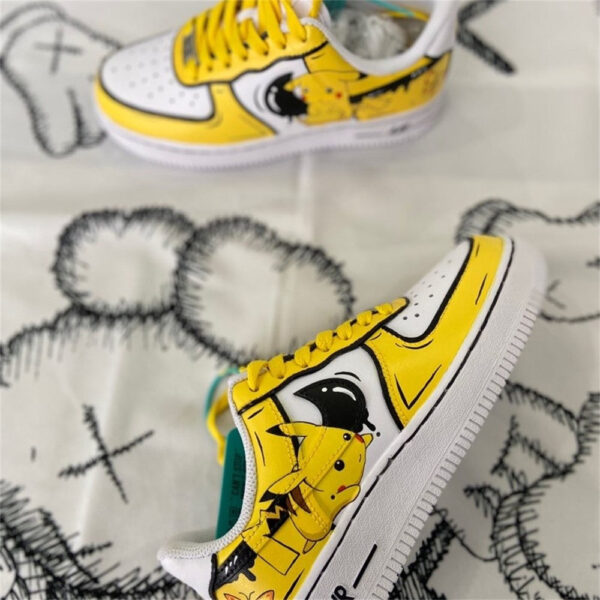 YELLOW BLACK PIKACHU CUSTOM AIR FORCE 1 - Image 4