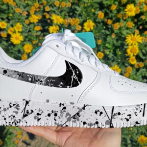 BLACK SPLASH CUSTOM AIR FORCE 1