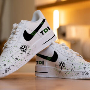 VOLKSWAGEN BLACK WHITE CUSTOM AIR FORCE 1