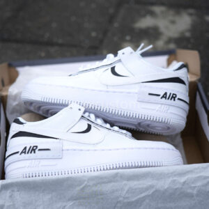 SHADOW BLACK WHITE CUSTOM AIR FORCE 1