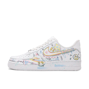 SIMPLE FIGURE YELLOW CUSTOM AIR FORCE 1