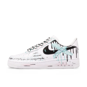 BLUE CROSS DRIPPING BLACK CUSTOM AIR FORCE 1