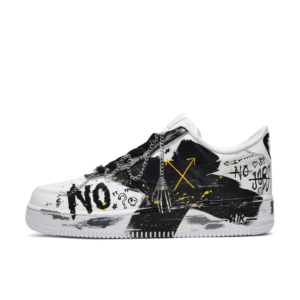 BLACK METAL CHAIN SKELETON CUSTOM AIR FORCE 1