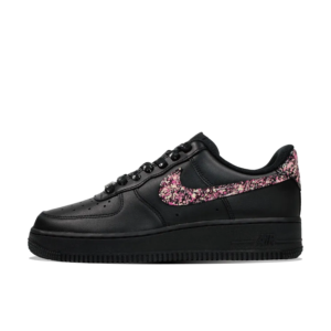 GRAFFITI PINK SWOOSH BLACK CUSTOM AIR FORCE 1