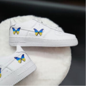 UKRAINE BLUE YELLOW BUTTERFLY CUSTOM AIR FORCE 1