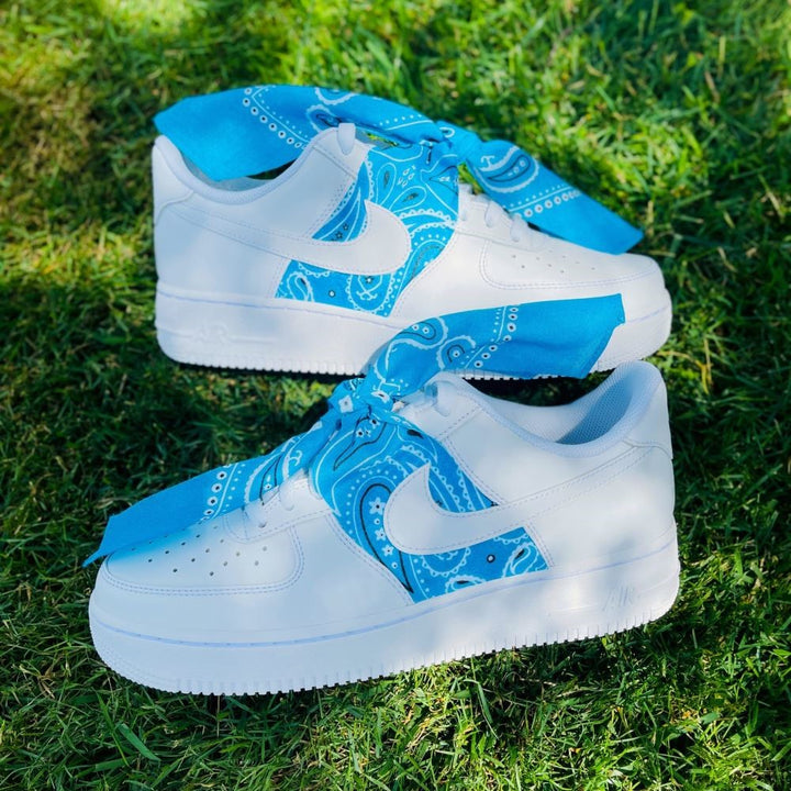 BLUE BANDANA CUSTOM AIR FORCE 1 - Image 3