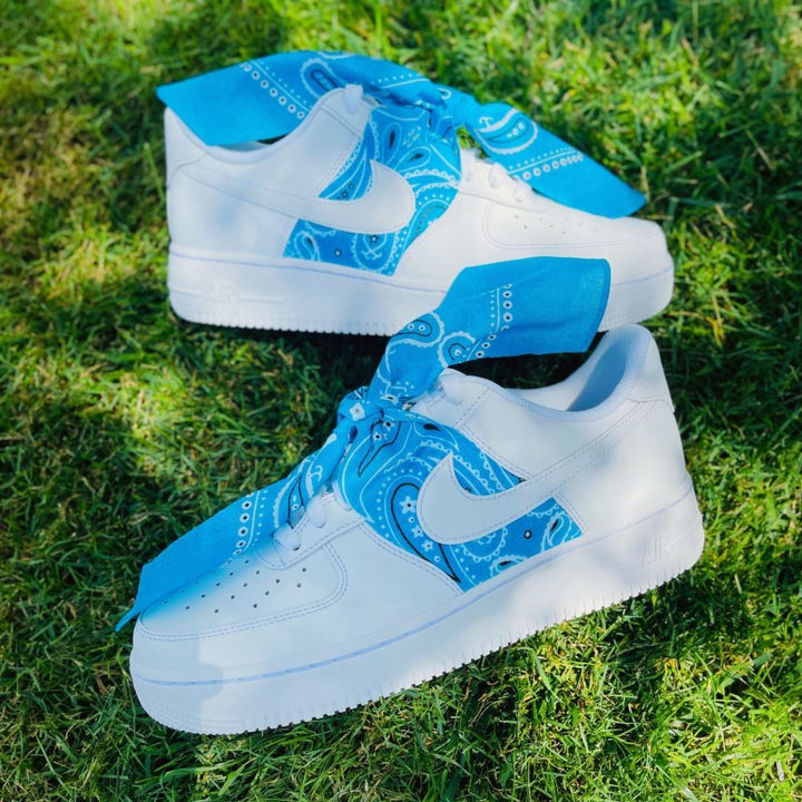 BLUE BANDANA CUSTOM AIR FORCE 1 - Image 4