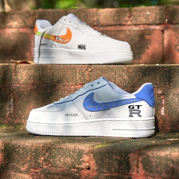 BLUE ORANGE GTR CUSTOM AIR FORCE 1