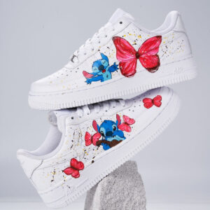 STITCH AND THE RED BUTTERFLY CUSTOM AIR FORCE 1