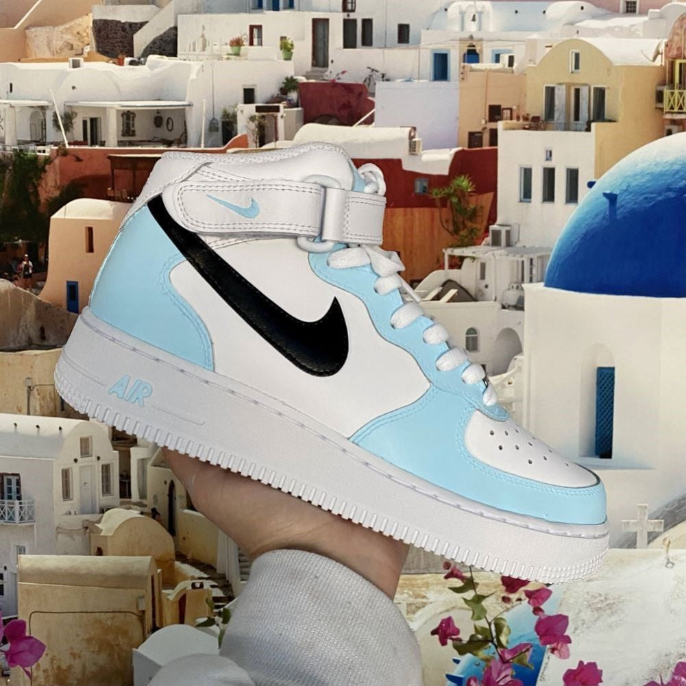 BLUE BLACK MID CUSTOM AIR FORCE 1 - Image 2