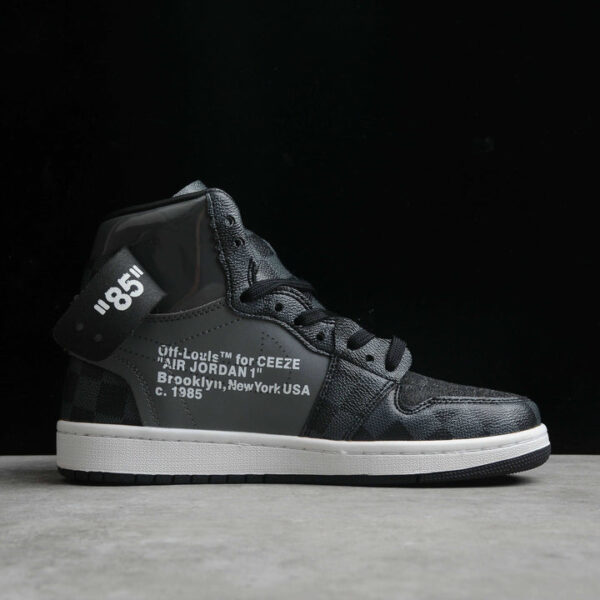 BLACK OFF-LOUIS LV CUSTOM AIR JORDAN 1 - Image 7