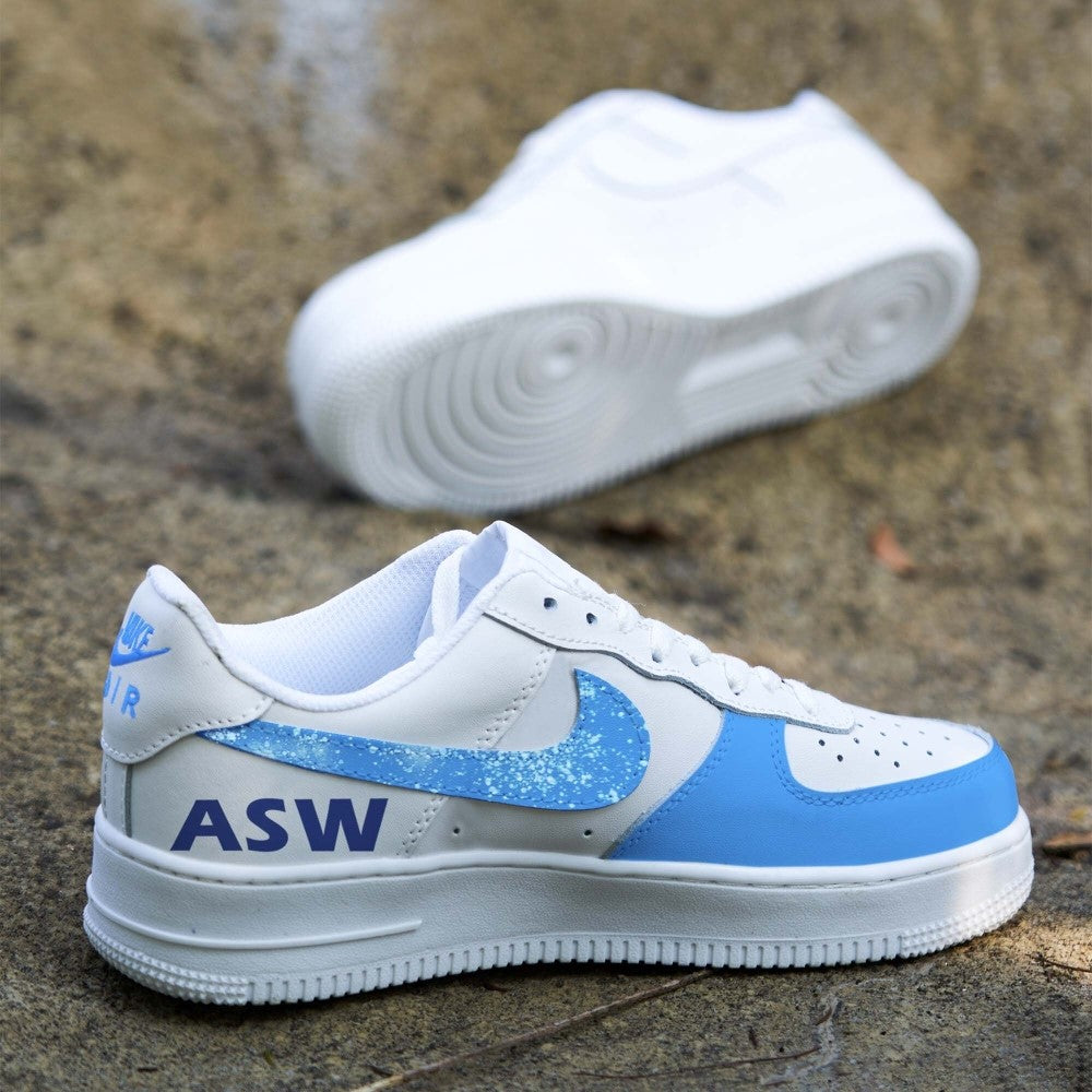 BLUE WHITE SKI CUSTOM AIR FORCE 1 - Image 5