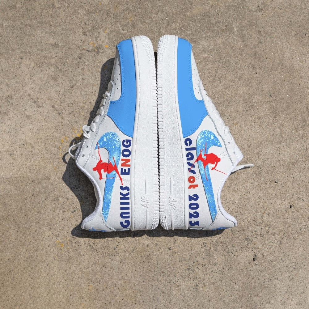 BLUE WHITE SKI CUSTOM AIR FORCE 1 - Image 3