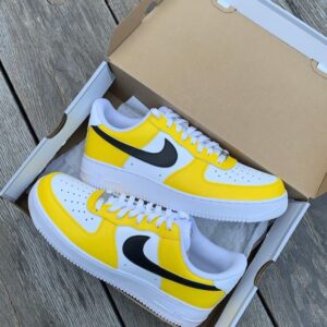 Nike Air Force 1Yellow/Black Mid Combo