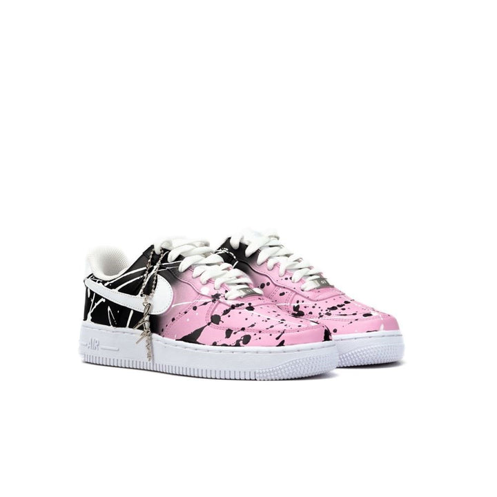 PINK BLACK SPLATTER CUSTOM AIR FORCE 1 - Image 7