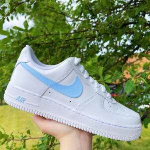 Baby Blue Custom Nike Air Force 1 Light Blue (Made To Order)