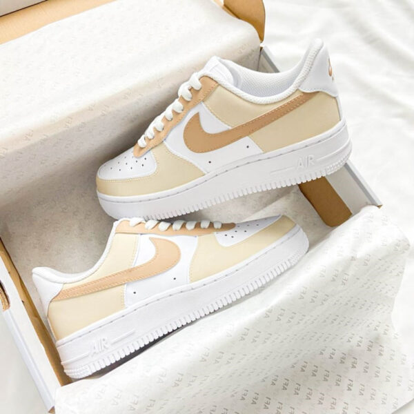 BEIGE CUSTOM AIR FORCE 1 - Image 2