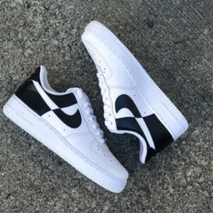 BLACK SMOOTH CUSTOM AIR FORCE 1