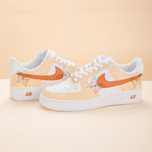 KHAKI BUTTERFLY BEIGE CUSTOM AIR FORCE 1