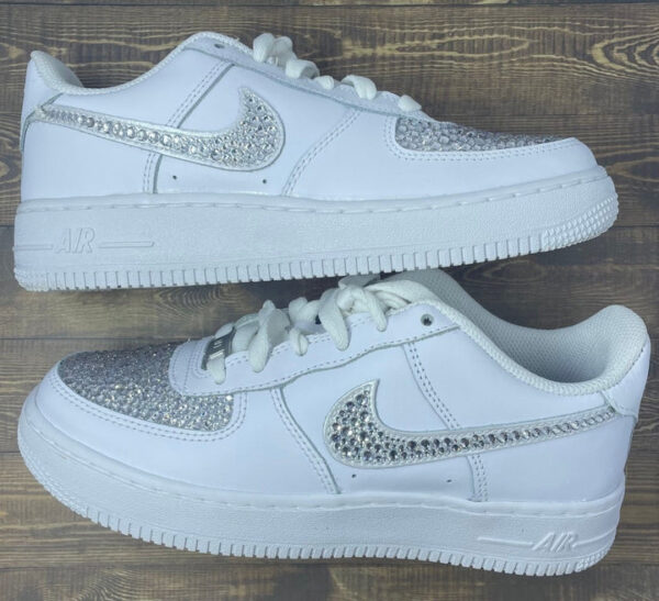 DIAMOND WEDDING SHOES CUSTOM AIR FORCE 1 - Image 6