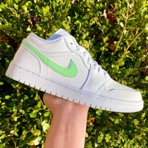 Custom Air Jordan 1 Low Mint Swoosh ????