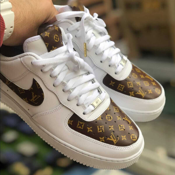 BROWN LV CUSTOM AIR FORCE 1 - Image 2