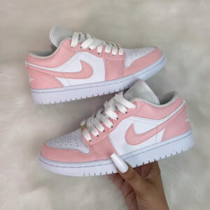 Pink Air Jordan 1 Low Custom