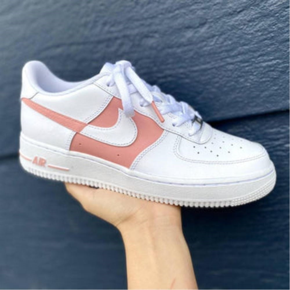 PINK WHITE CUSTOM AIR FORCE 1 - Image 3