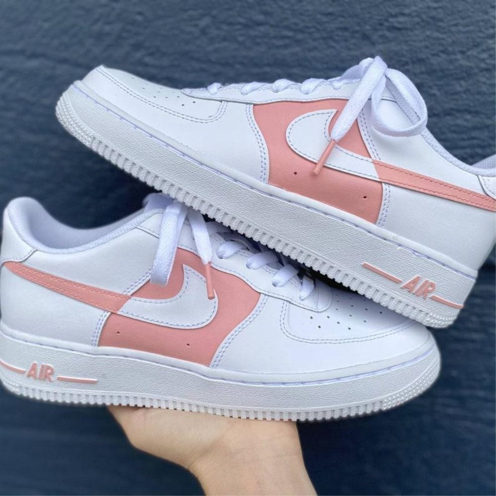 PINK WHITE CUSTOM AIR FORCE 1