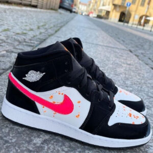 ORANGE SPLATTER CUSTOM AIR JORDAN 1