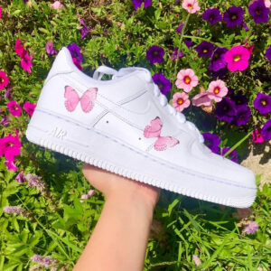 Custom Air Force 1 Baby Pink Butterflies ???