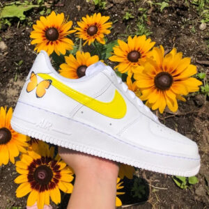 Custom Air Force 1 Yellow Butterfly ????