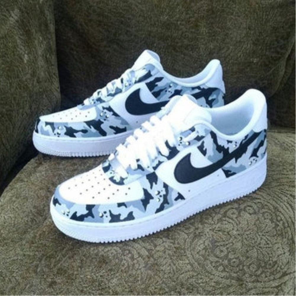 GRAY CAMOUFLAGE CUSTOM AIR FORCE 1