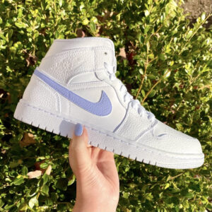 Custom Air Jordan 1 Lavender Swoosh ??