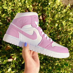 Custom Air Jordan 1 Mid Baby Pink Colorblock ?