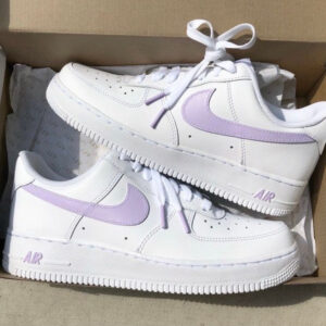 Custom Air Force 1'S Pastel Lilac Purple