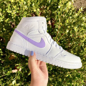 Custom Air Jordan 1 Lilac Swoosh ?