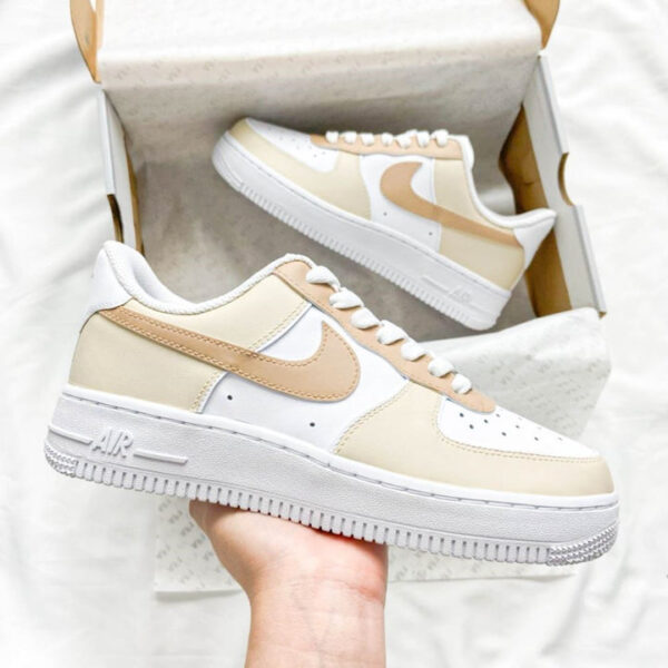 BEIGE CUSTOM AIR FORCE 1 - Image 4