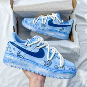BLUE BANDANA CUSTOM AIR FORCE 1