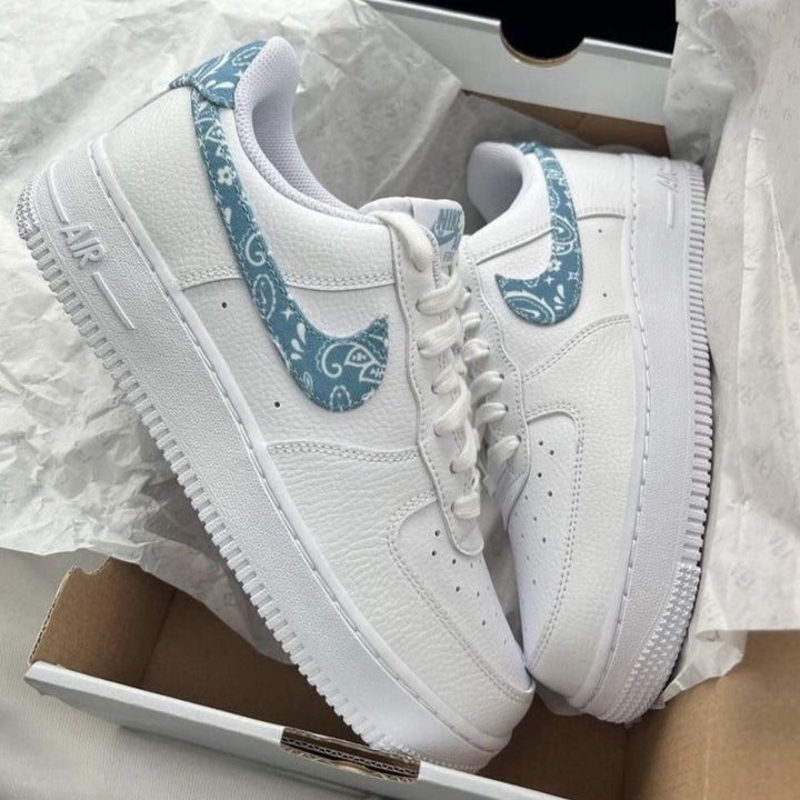 BLUE BANDANA CUSTOM AIR FORCE 1 - Image 4