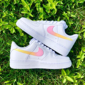 Custom Air Force 1 Pink Yellow Pastel Ombre ???