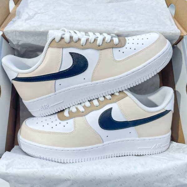 BEIGE BLACK CUSTOM AIR FORCE 1